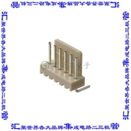 SWR25X-NRTC-S06-RB-BA 针座连接器6POS接头2.54mm公形插针通孔直