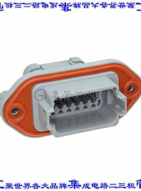 AT04-12PA-PM13 矩形连接器外壳12POS插座2排公形引脚灰色面板安