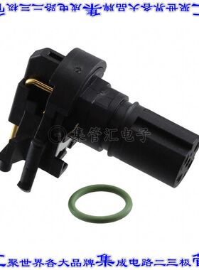 1432457 圆形连接器4POS插件母插口焊接镀金通孔直角