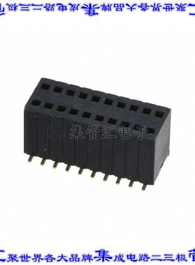M52-5151045 针座连接器20POS插座2排1.27mm母形插口表贴SMD镀金