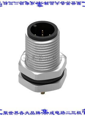 643150100305 圆形连接器5POS插座公形引脚焊杯镀金面板安装