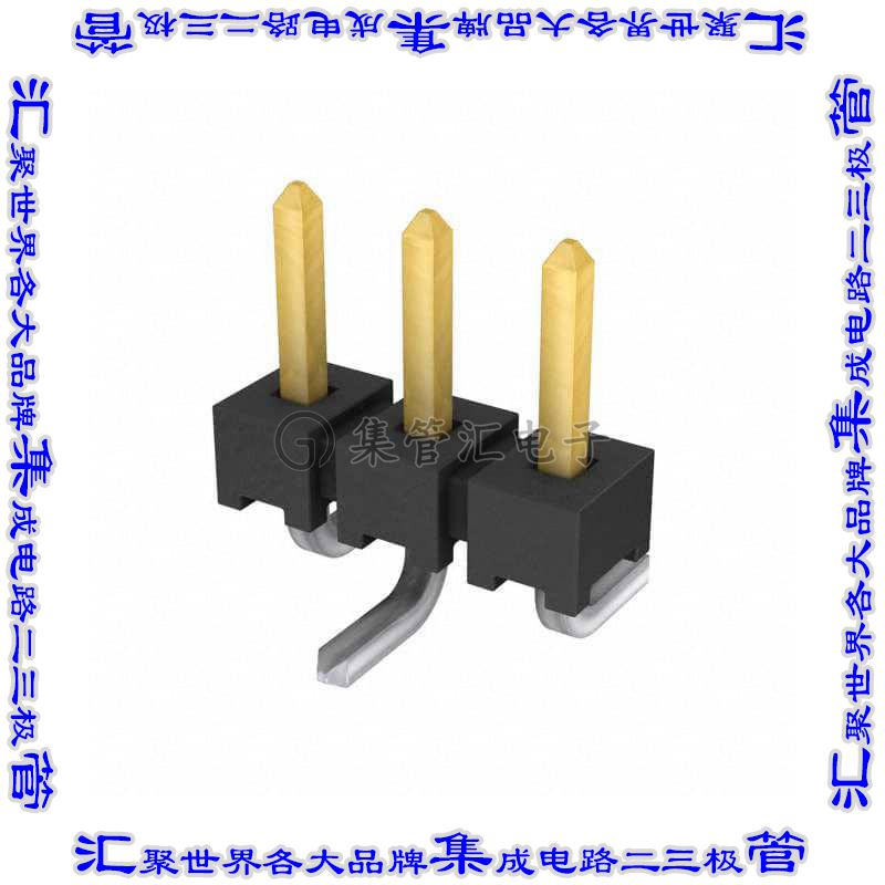 TMM-103-01-LM-S-SM 针座连接器3POS接头2mm公形插针表贴SMD镀金