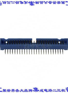 3-1761605-5 针座连接器50POS接头2排2.54mm公形插针通孔直角镀金