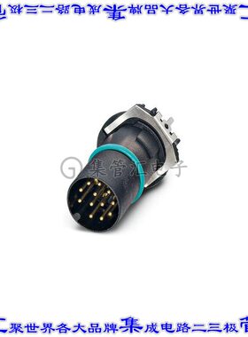 1442065 圆形连接器12POS插头公引脚焊接镀金通孔