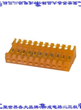 4-644465-1 矩形连接器11POS插座3.96mm母插口橙色IDC锡自由悬挂