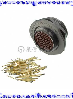 ALM07F23-35S(072) 圆形连接器100POS插座母插口压接镀金面板安装