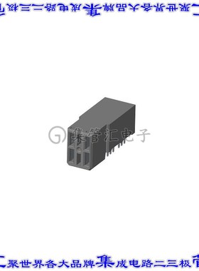 10052620-4555P00LF 背板连接器4POS插座母插口2排板边缘通孔直角