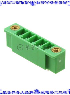 1793820000 端子块连接器5POS接头公引脚带罩3.81mm绿色垂直通孔