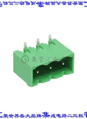 OSTOQ035451 端子块连接器3POS接头公引脚带罩5.08mm90DEG焊接