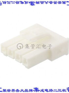 316501-1 矩形连接器外壳4POS插头3.96mm母形插口天然色自由悬挂