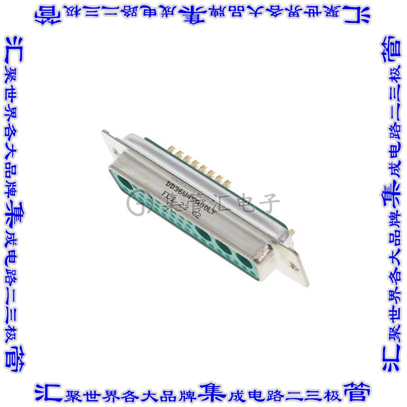 DD36W4SA00LF 连接器36(32+4电源)插座母插口3排D-Sub组合式自由