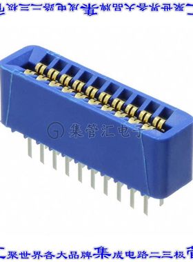 EBC10DRTN 卡边缘连接器20POS母头2排2.54mm蓝色镀金