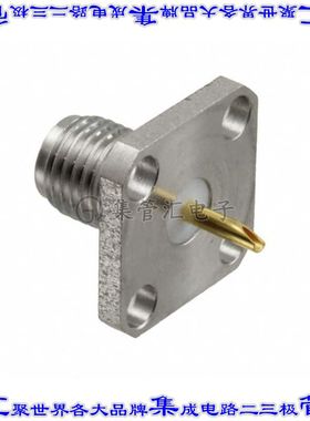 1052422-1 同轴连接器SMA插座母插槽焊杯50欧姆面板安装