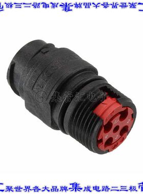 CL1D1101 圆形连接器4POS插座外壳用于母插口黑色自由悬挂