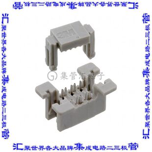 45106-000000 矩形连接器6POS插座2排1.27mm母插口IDC镀金自由悬