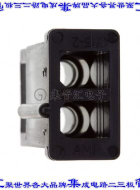 1-480393-1 矩形连接器外壳2POS插头5.08mm母形插口黑色自由悬挂