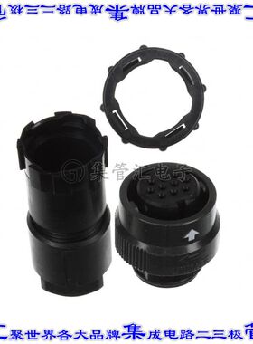 JN2DS10SL1-R 圆形连接器10POS插头外壳用于母插口黑色自由悬挂底