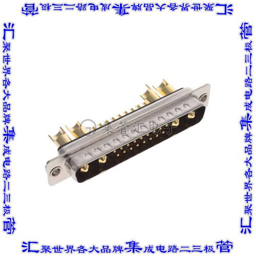 680M21WA4PL411 连接器21(17+4电源)插头公引脚2排D-Sub组合式面
