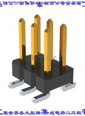 PM20206VBDN 针座连接器6POS接头2排2.54mm公形插针表贴SMD镀金