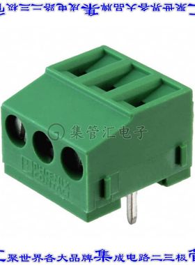 1717088 线对板连接器3POS接线端子5mm通孔垂直带板