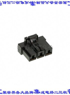 DF60A-3S-10.16C 矩形连接器外壳3POS插座10.16mm母形插口黑色自