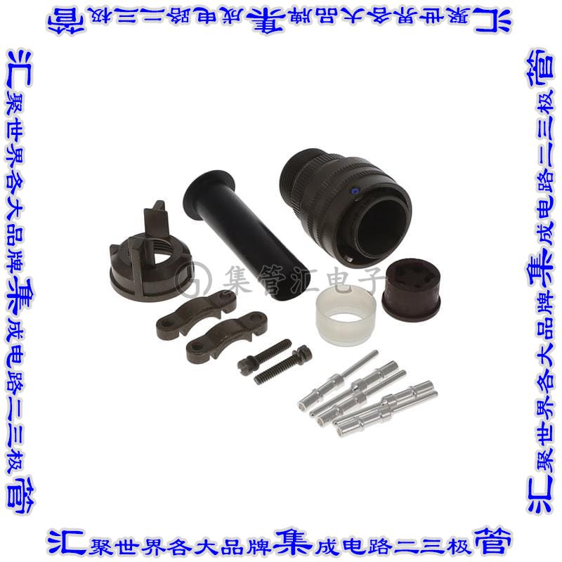 GTC06F18-11P 圆形连接器5POS插头公引脚压接银自由悬挂