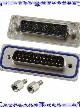 15-000433 连接器25POS插头公引脚2排D-Sub面板安装通孔
