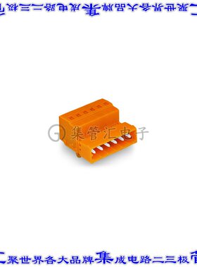 231-638/018-000 端子块连接器8POS插头公引脚5.08mm橙色自由悬挂