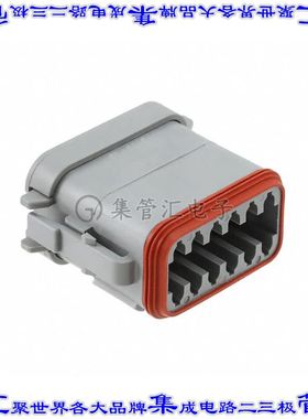DT06-12SA-EP06 矩形连接器外壳12POS插头2排母形插口灰色自由悬
