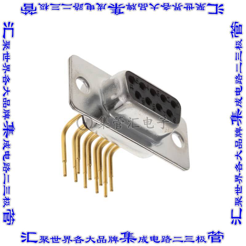 A-DF 09 AA/Z 连接器9POS插座母插口2排D-Sub通孔直角