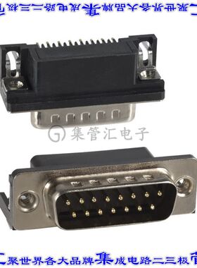 182-015-113R531 连接器15POS插头公引脚2排D-Sub面板安装通孔直