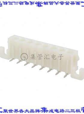 643237-1 针座连接器8POS插座6.35mm母形插口通孔直角锡