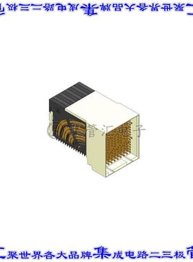 10124150-102LF 背板连接器120POS接头公引脚板边缘通孔直角黑色