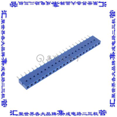 76341-322LF 针座连接器22POS插座2.54mm母形插口通孔直针镀金