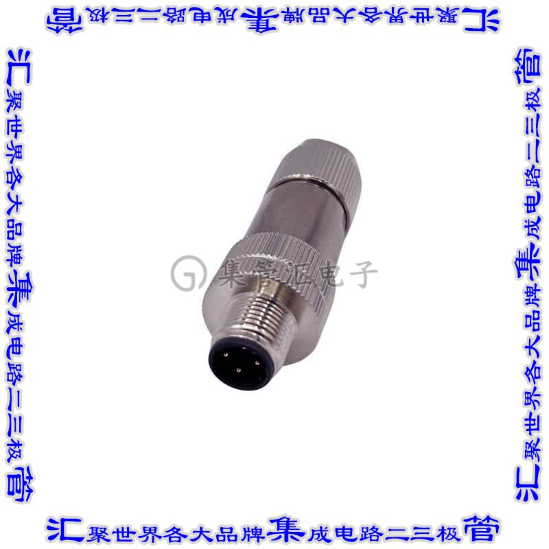 858FD04-103RCS1 圆形连接器4POS插头公引脚螺钉镀金自由悬挂