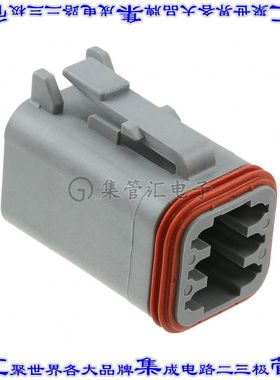 DT06-6S-C015 矩形连接器外壳6POS插头3排母形插口灰色自由悬挂