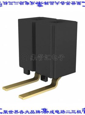 CES-102-02-G-S-RA 针座连接器2POS插座2.54mm母形插口通孔直角镀