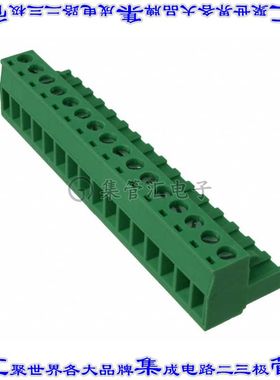 OSTTJ167150 端子块连接器16POS插头母插口5mm绿色自由悬挂