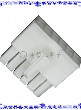 770581-1 矩形连接器外壳12POS插头2排4.14mm白色自由悬挂