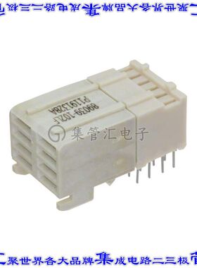 89039-102LF 背板连接器8POS插座母插口4排板边缘通孔直角天然色