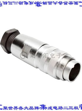 C091 11H008 001 2 圆形连接器8POS插头外壳用于公插针银色自由悬