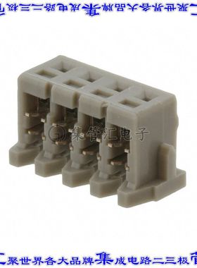 04KR-6H-P 矩形连接器4POS插口2mm母插口灰色IDC锡自由悬挂