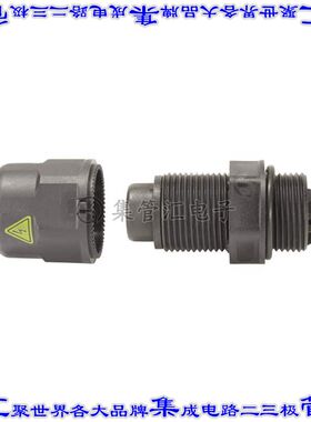 21011301013 圆形连接器3POS面板直通式快速连接镀金面板安装