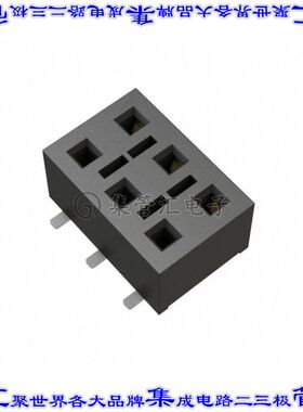 HLE-103-02-F-DV-BE-K-TR 针座连接器6POS插座2排2.54mm母形插口