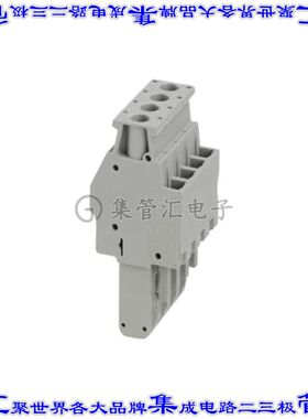 3045839 端子块连接器4POS插头母插口灰色自由悬挂