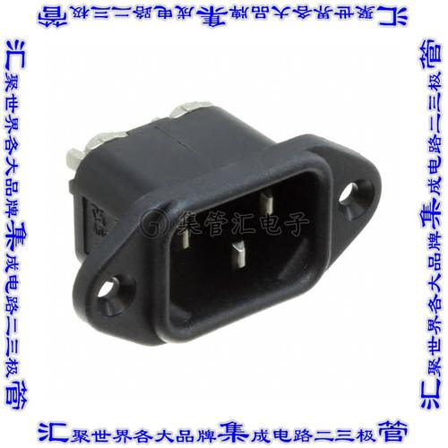 PX0580/TERM 电源接入连接器3POS插座公型片状插脚IEC320-C14面板