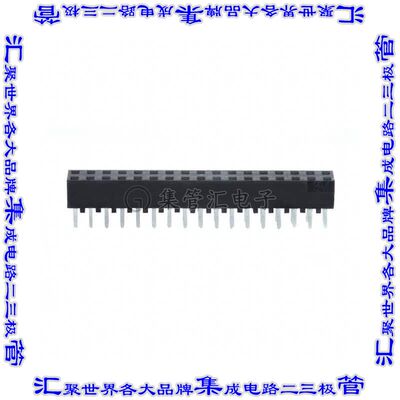 150234-6002-RB 针座连接器34POS插座2排2mm母形插口通孔直针镀金
