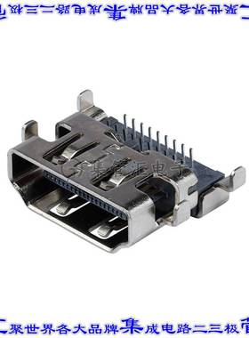 HD08-19-RVS-MSMT-TR 连接器HDMI插座19POS HDMI 2.0板边缘切口通