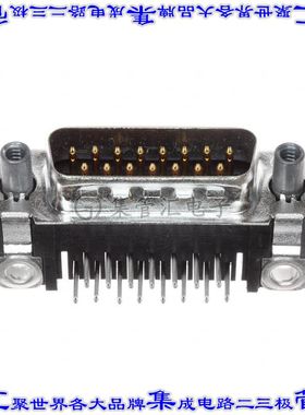 5747236-6 连接器15POS插头公引脚2排D-Sub通孔直角