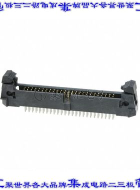 M50-3552542 针座连接器50POS接头2排1.27mm公形插针通孔直针镀金